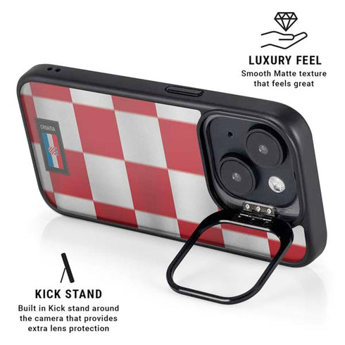 Croatia Soccer Flag iPhone 13 Kickstand Case